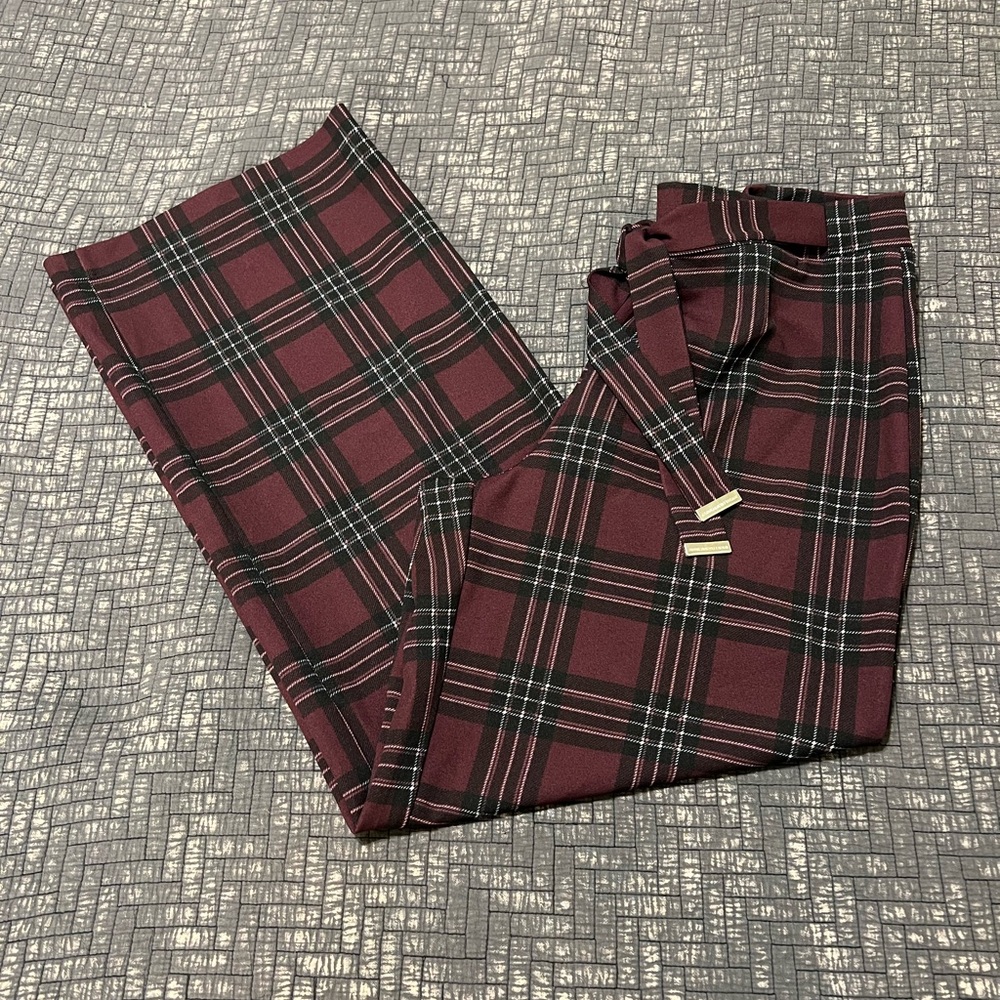 Adrienne Vittadini Plaid Pants/Slacks Size L